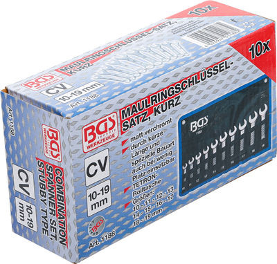 Sada extra krátkych kľúčov 10ks - BGS 1188