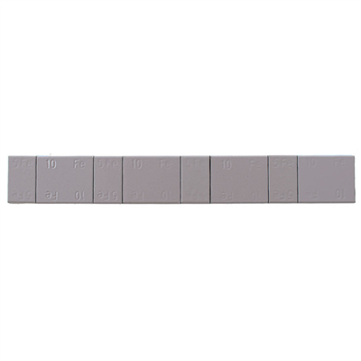 Samolepiace závažia 4x5g + 4x10g, páska 60g, sivý lak - balenie 100 ks