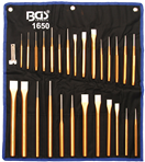 BGS technic 1650 Dláta, dierovače, zahlbovače, sada 28 dielov - BGS 1650