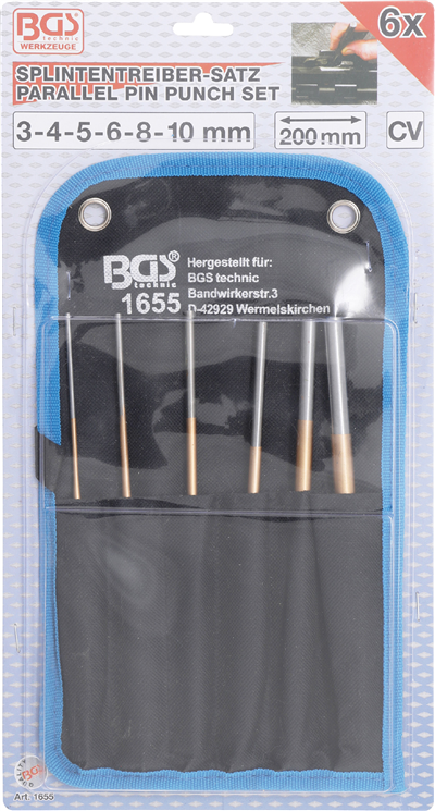 Vyrážeče Extra dlouhé 200 mm 6ks - BGS 1655