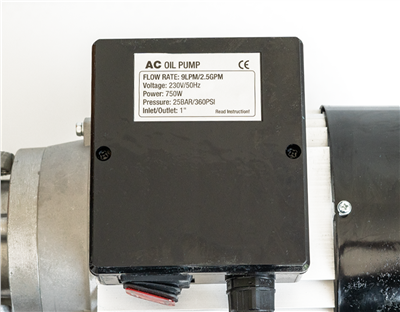 Excentrické zubové čerpadlo na oleje a mazivá, elektrické 230 V, 9 l/min