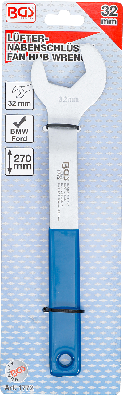 Kľúč 32 mm plochý špeciálny pre chladenie vrtule Visco spojky BMW. Ford - BGS 1772