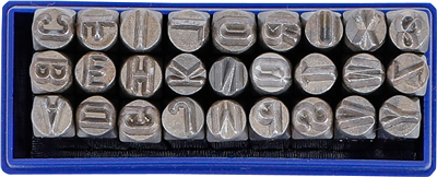 Razidlá na písmená, sada 27ks 6,0 mm - BGS 2033