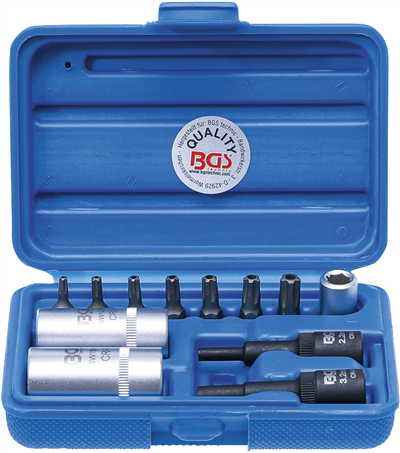 Bity TS-profi l (5ti hvězda) a hlavice pro servis klimatizace 12ks - BGS 2275