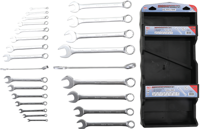 Sada očkoplochých, palcových klíčů 25ks - BGS