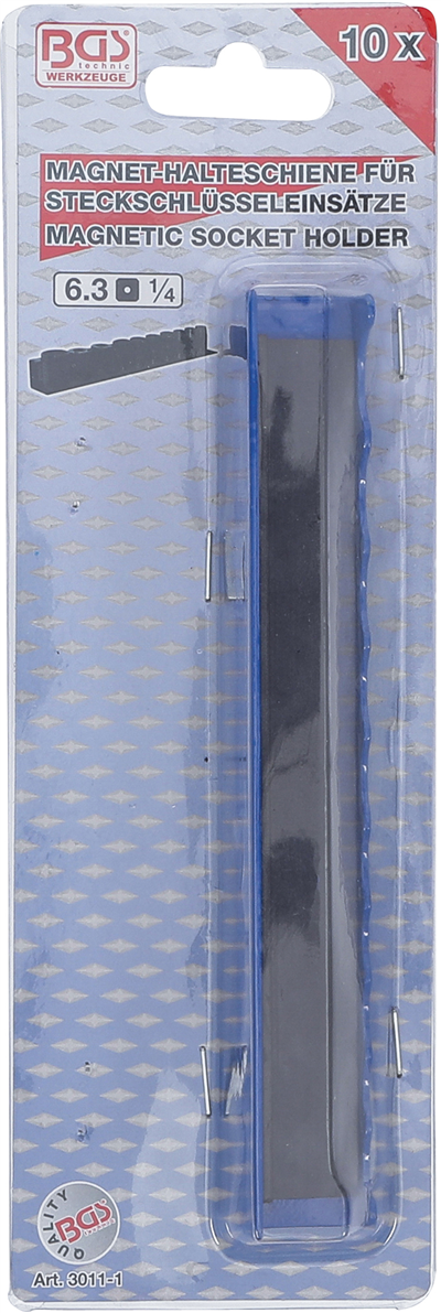 Lišta magnetická pro 10 hlavic 1/4