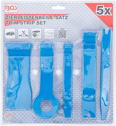 Montážne kliny / páky, plastové na čalúnenie, čalúnenie 5 dielov - BGS 3027