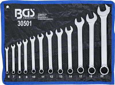 Sada očkoplochých klíčů 12ks - BGS 3050