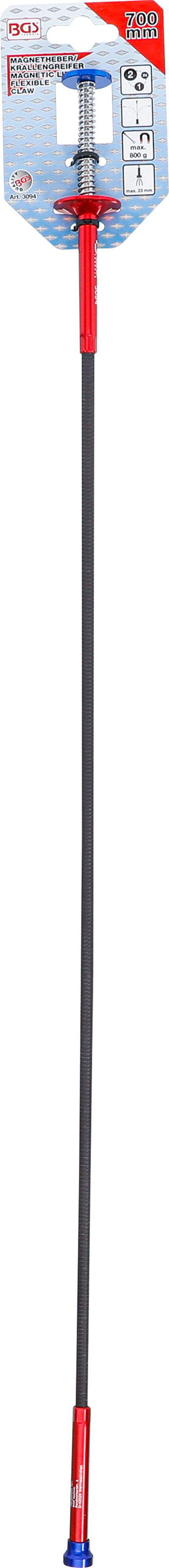 Vytahovák předmětů ohebný s magnetem, délka 700 mm- BGS 3094