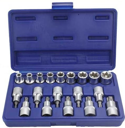 Sada nástrčiek Torx a Torx-E 1/2