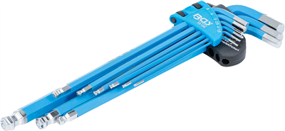 Klíče imbus 9ks extra dlouhé, s kuličkou a magnetem - BGS 35100
