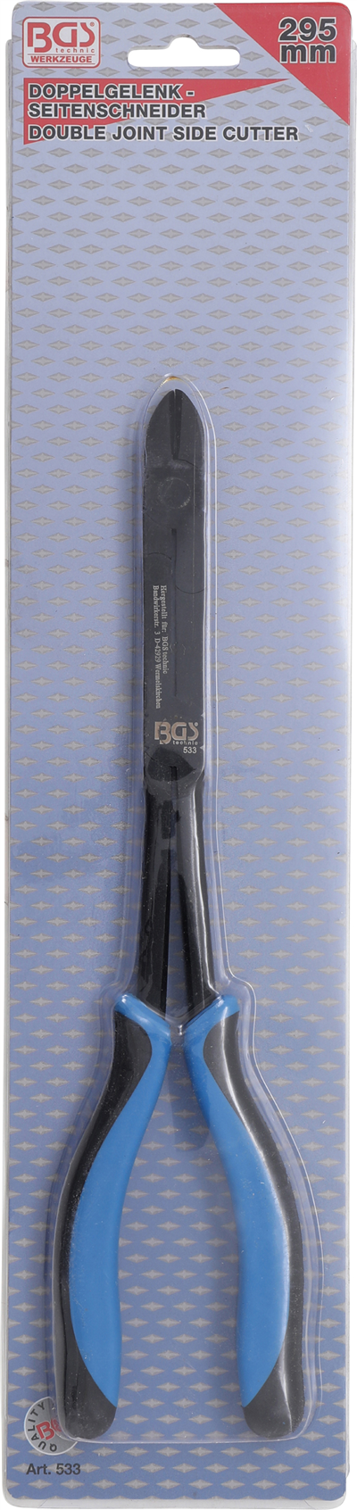 Kleště štípací boční, s dvojitým kloubem, délka 295 mm - BGS 533