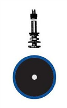 Ferdus 6.01-BAL Ventilová podložka PS 1 vyztužená, průměr 45 mm - balení po 10 ks - Ferdus 6.01