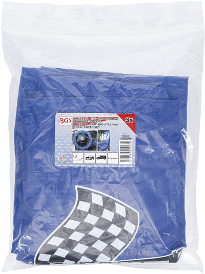 Pracovní potah předního sedadla, volantu a řadicí páky, polyester - BGS 66531
