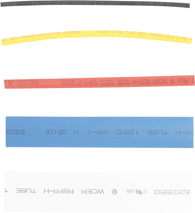Hadičky smršťovací, barevné, sada 100 dílů-BGS 8123