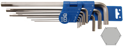 Speciální klíče imbus pro poškozené hlavy šroubů (9ks)- BGS 8512