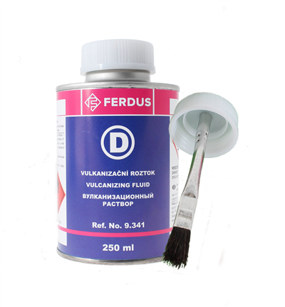 Vulkanizačný roztok D 250 ml + menšia kefka - FERDUS D250