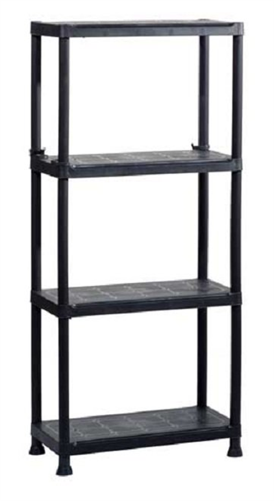 Policový regál PLUS 60/4 - rozmery: 60x30x135 cm, 4 police