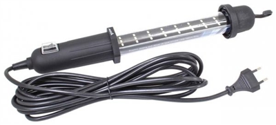 Dielenská montážna lampa 24 LED SMD, elektrická 230V, s háčikom na zavesenie
