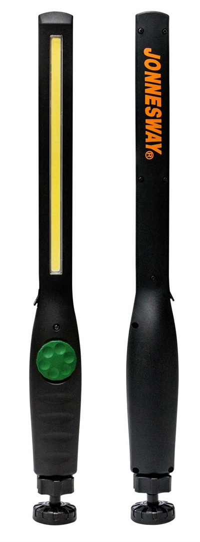 Dielenská lampa, úzka, LED COB 15W, nabíjateľná micro USB, s magnetom - JONNESWAY AG010207