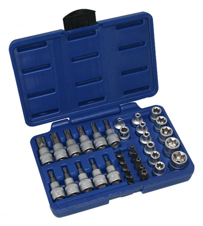 Sada TORX - nástrčné hlavice a bity 3/8