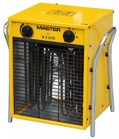 Dílenské topidlo elektrické - přímotop, přenosné, 9 kW, napětí 400V - MASTER B9EPB