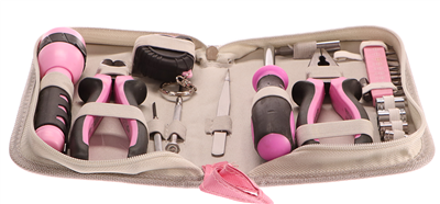 Lady sada nářadí, růžová, 23 kusů - EXTOL LADY