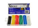 GEKO G02823 Smršťovací hadičky - bužírky, barevné, délka 100 mm, různé velikosti, sada 100 kusů