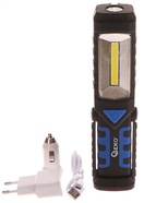 GEKO G15100 Aku LED pracovní svítilna 3W, 12V, 230V, LI-ion GEKO