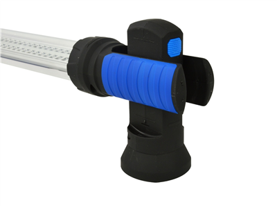 Montážní lampa LED 120 SMD, nabíjecí, s nastavitelným držákem, háčky a magnety