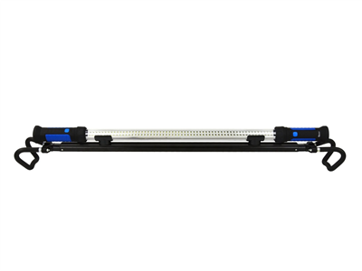 Montážní lampa LED 120 SMD, nabíjecí, s nastavitelným držákem, háčky a magnety