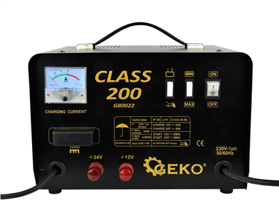 Nabíječka autobaterií a startovací zdroj 12/24V, 200A CLASS 200