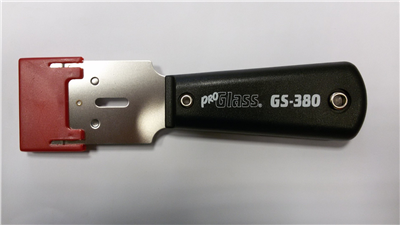 Škrabka na sklo s plastovou rukoväťou 40 mm čepeľ - PROGLASS GS-380