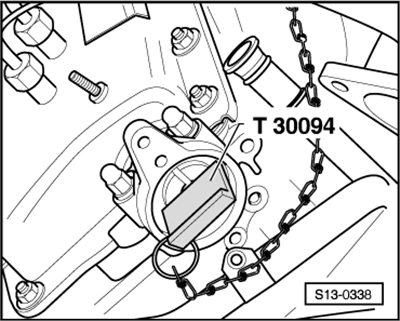 Přípravek na aretaci motorů VW a Audi 2.5 V6, 3.3 V8 TDI - QUATROS QS10316
