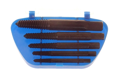Vytahováky poškozených šroubů 3-18 mm, hobby využití, sada 5 kusů - QUATROS QS14226