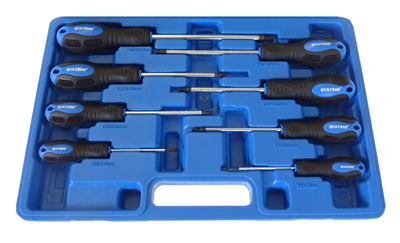 Skrutkovače TORX, veľkosti T8 - T40, sada 8 kusov - QUATROS QS14925