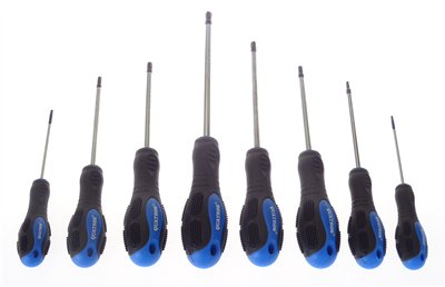 Skrutkovače TORX, veľkosti T8 - T40, sada 8 kusov - QUATROS QS14925
