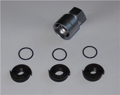 Sada na opravu závitů kolových šroubů, M12x1.25-M14x1.5 - QUATROS QS14941