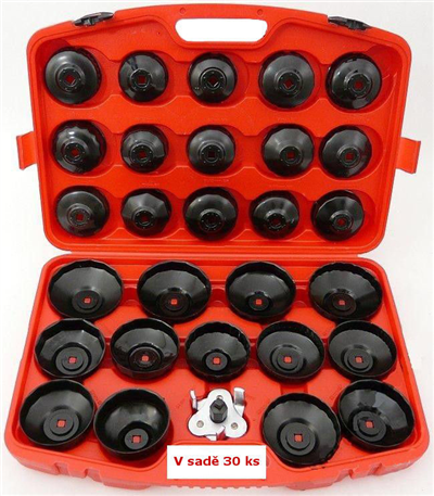 Kľúče na olejový filter, sada 30 ks - QUATROS QS60038