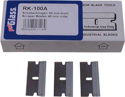 Náhradná čepeľ do škrabky na sklo 40 mm 100 ks-PROGLASS RK-100A