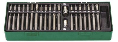 Sada bitov Imbus, Torx, XZN (Spline), 40 ks v kazete - JONNESWAY S29H4140SP
