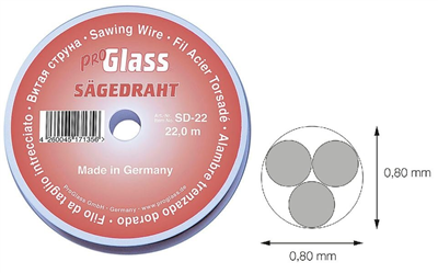 Řezací drát na autoskla, průměr 0.80 mm; 22 m - ProGlass SD-22