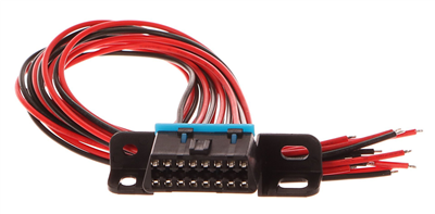 Zásuvka OBD2 s 16 piny, s 30 cm propojovacími kabely - SIXTOL
