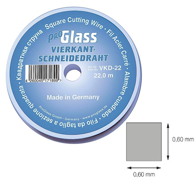 Rezací drôt na autosklo 0,6x0,6 mm; 22 m - ProGlass VKD-22