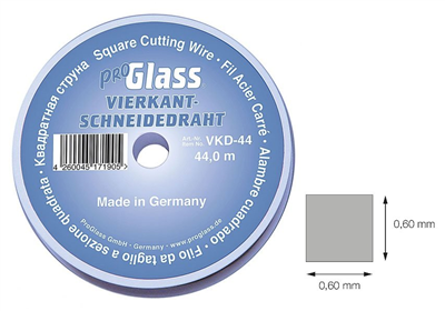 Rezacia struna na autosklo 0,6 x 0,6 mm; 44 m - ProGlass VKD-44