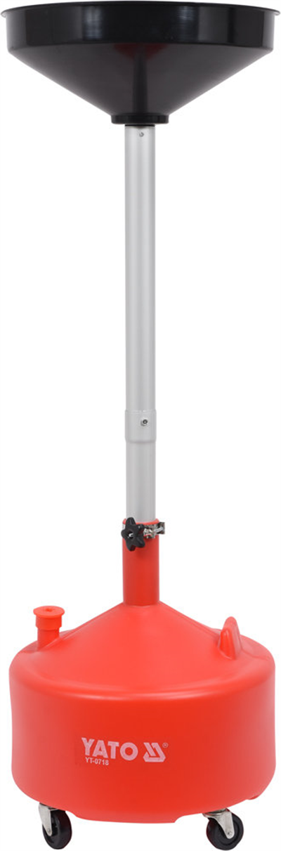 Nádoba na vypúšťanie oleja 20 l 420 mm nastaviteľná výška 75-155 cm