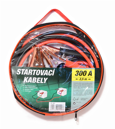 01122 Startovací kabely 300A  2,5m zipper bag