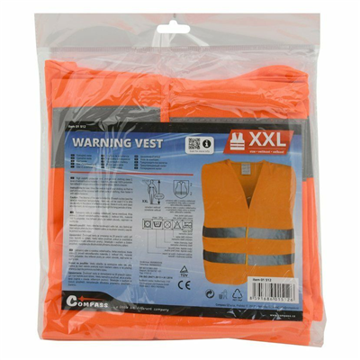 01512 Vesta výstražná oranžová XXL EN 20471:2013
