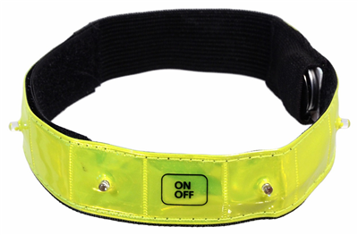 01587 Pásek reflexní svítící 4LED