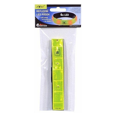 01587 Pásek reflexní svítící 4LED